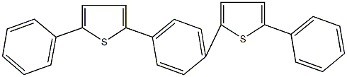 2-phenyl-5-[4-(5-phenyl-2-thienyl)phenyl]thiophene Struktur