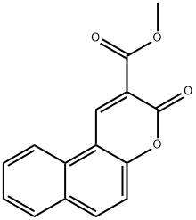 methyl 3-oxo-3H-benzo[f]chromene-2-carboxylate Struktur