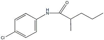 N-(4-chlorophenyl)-2-methylpentanamide Struktur