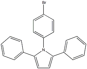 1-(4-bromophenyl)-2,5-diphenyl-1H-pyrrole Struktur