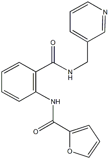 N-(2-{[(3-pyridinylmethyl)amino]carbonyl}phenyl)-2-furamide Struktur