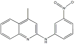 2-{3-nitroanilino}-4-methylquinoline Struktur