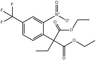 diethyl 2-ethyl-2-[2-nitro-4-(trifluoromethyl)phenyl]malonate Struktur