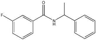 3-fluoro-N-(1-phenylethyl)benzamide Struktur