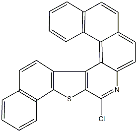 6-chloronaphtho[1,2-f]naphtho[2',1':4,5]thieno[2,3-c]quinoline Struktur