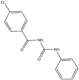 N-(4-chlorobenzoyl)-N'-phenylurea Struktur