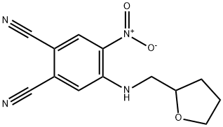 4-nitro-5-[(tetrahydro-2-furanylmethyl)amino]phthalonitrile Struktur