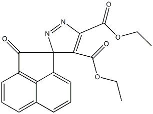 diethyl 1(2H)-oxospiro[acenaphthylene-2,3'-(3'H)-pyrazole]-4',5'-dicarboxylate Struktur