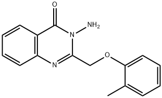 3-amino-2-[(2-methylphenoxy)methyl]-4(3H)-quinazolinone Struktur