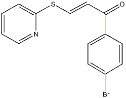 1-(4-bromophenyl)-3-(2-pyridinylsulfanyl)-2-propen-1-one Struktur