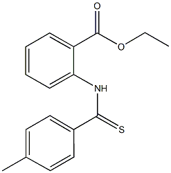 ethyl 2-[(4-methylbenzothioyl)amino]benzoate Struktur