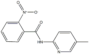 2-nitro-N-(5-methyl-2-pyridinyl)benzamide Struktur