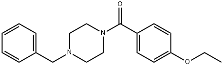 1-benzyl-4-(4-ethoxybenzoyl)piperazine Struktur