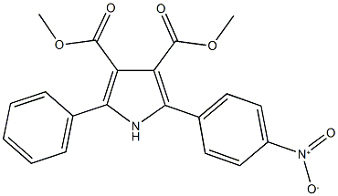 dimethyl 2-{4-nitrophenyl}-5-phenyl-1H-pyrrole-3,4-dicarboxylate Struktur