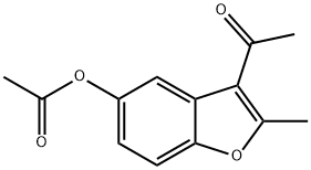 3-acetyl-2-methyl-1-benzofuran-5-yl acetate Struktur