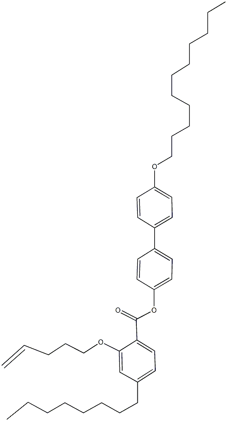 4'-(undecyloxy)[1,1'-biphenyl]-4-yl 4-octyl-2-(4-pentenyloxy)benzoate Struktur