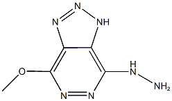 7-hydrazino-1H-[1,2,3]triazolo[4,5-d]pyridazin-4-yl methyl ether Struktur