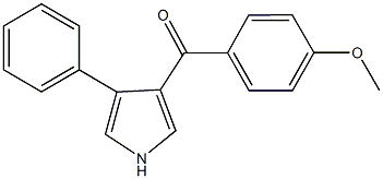 (4-methoxyphenyl)(4-phenyl-1H-pyrrol-3-yl)methanone Struktur