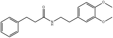 N-[2-(3,4-dimethoxyphenyl)ethyl]-3-phenylpropanamide Struktur