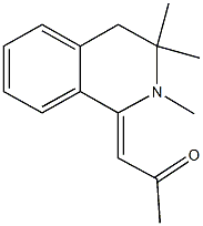 1-(2,3,3-trimethyl-3,4-dihydro-1(2H)-isoquinolinylidene)acetone Struktur