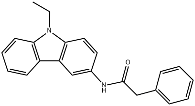 N-(9-ethyl-9H-carbazol-3-yl)-2-phenylacetamide Struktur