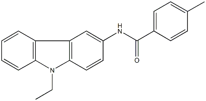 N-(9-ethyl-9H-carbazol-3-yl)-4-methylbenzamide Struktur