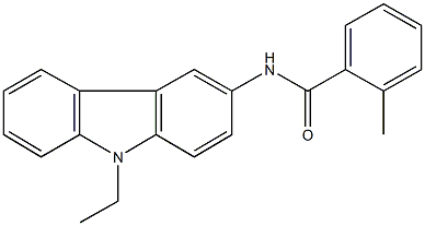 N-(9-ethyl-9H-carbazol-3-yl)-2-methylbenzamide Struktur