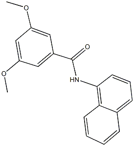 3,5-dimethoxy-N-(1-naphthyl)benzamide Struktur