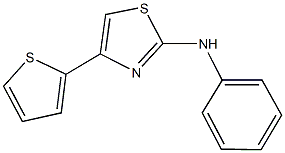 N-phenyl-N-[4-(2-thienyl)-1,3-thiazol-2-yl]amine Struktur