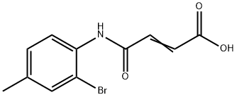 4-(2-bromo-4-methylanilino)-4-oxo-2-butenoic acid Struktur