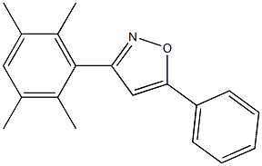 5-phenyl-3-(2,3,5,6-tetramethylphenyl)isoxazole Struktur