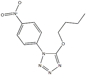 5-butoxy-1-{4-nitrophenyl}-1H-tetraazole Struktur