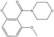 4-(2,6-dimethoxybenzoyl)morpholine Struktur