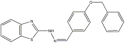 4-(benzyloxy)benzaldehyde 1,3-benzothiazol-2-ylhydrazone Struktur