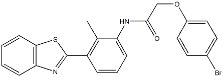 N-[3-(1,3-benzothiazol-2-yl)-2-methylphenyl]-2-(4-bromophenoxy)acetamide Struktur