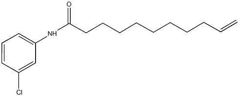 N-(3-chlorophenyl)-10-undecenamide Struktur