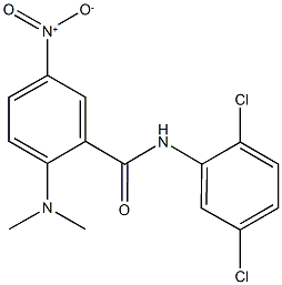 N-(2,5-dichlorophenyl)-2-(dimethylamino)-5-nitrobenzamide Struktur