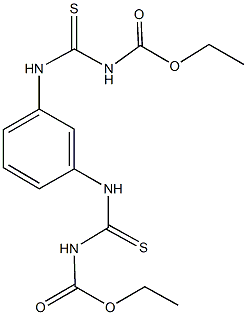 ethyl [3-({[(ethoxycarbonyl)amino]carbothioyl}amino)anilino]carbothioylcarbamate Struktur