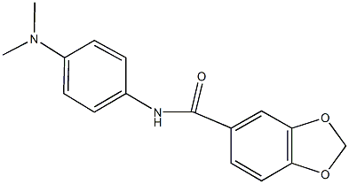 N-[4-(dimethylamino)phenyl]-1,3-benzodioxole-5-carboxamide Struktur