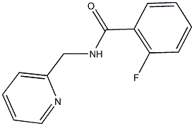 2-fluoro-N-(2-pyridinylmethyl)benzamide Struktur