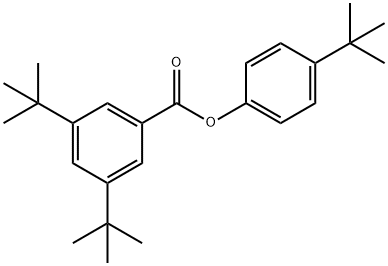 4-tert-butylphenyl 3,5-ditert-butylbenzoate Struktur