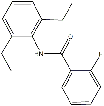 N-(2,6-diethylphenyl)-2-fluorobenzamide Struktur