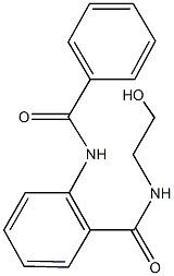 2-(benzoylamino)-N-(2-hydroxyethyl)benzamide Struktur