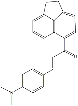 1-(1,2-dihydro-5-acenaphthylenyl)-3-[4-(dimethylamino)phenyl]-2-propen-1-one Struktur