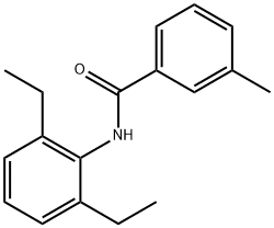 N-(2,6-diethylphenyl)-3-methylbenzamide Struktur