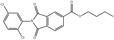 butyl 2-(2,5-dichlorophenyl)-1,3-dioxoisoindoline-5-carboxylate Struktur