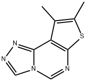 8,9-dimethylthieno[3,2-e][1,2,4]triazolo[4,3-c]pyrimidine Struktur