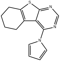 4-(1H-pyrrol-1-yl)-5,6,7,8-tetrahydro[1]benzothieno[2,3-d]pyrimidine Struktur