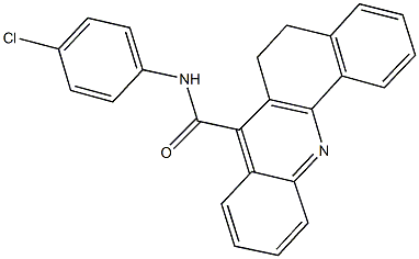 N-(4-chlorophenyl)-5,6-dihydrobenzo[c]acridine-7-carboxamide Struktur