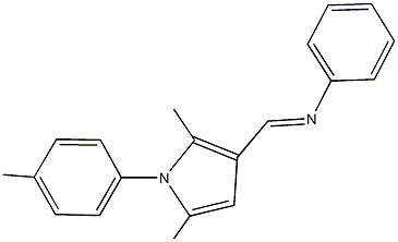 N-{[2,5-dimethyl-1-(4-methylphenyl)-1H-pyrrol-3-yl]methylene}-N-phenylamine Struktur